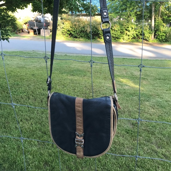 The Sak Black Leather Crossbody Purse - Picture 2 of 14